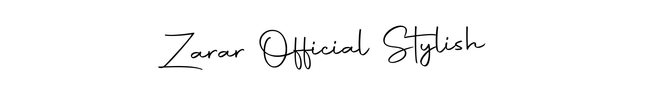 Make a beautiful signature design for name Zarar Official Stylish. With this signature (Autography-DOLnW) style, you can create a handwritten signature for free. Zarar Official Stylish signature style 10 images and pictures png