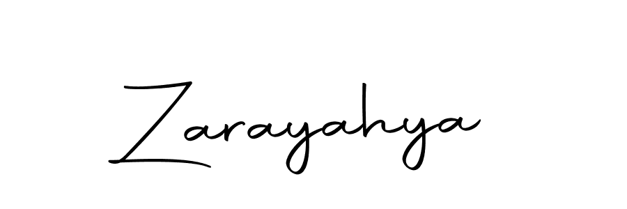 Make a beautiful signature design for name Zarayahya. With this signature (Autography-DOLnW) style, you can create a handwritten signature for free. Zarayahya signature style 10 images and pictures png