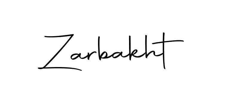 Zarbakht stylish signature style. Best Handwritten Sign (Autography-DOLnW) for my name. Handwritten Signature Collection Ideas for my name Zarbakht. Zarbakht signature style 10 images and pictures png