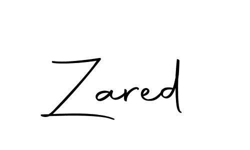 Design your own signature with our free online signature maker. With this signature software, you can create a handwritten (Autography-DOLnW) signature for name Zared. Zared signature style 10 images and pictures png