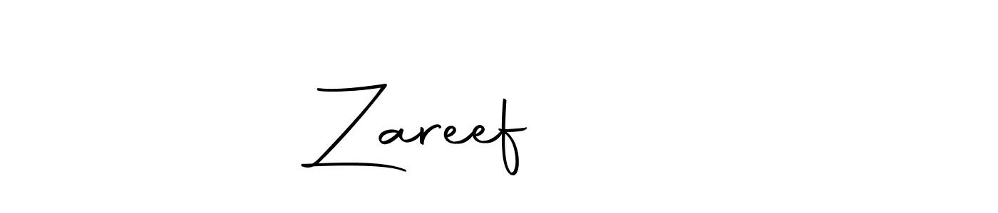 Design your own signature with our free online signature maker. With this signature software, you can create a handwritten (Autography-DOLnW) signature for name Zareefظريف. Zareefظريف signature style 10 images and pictures png