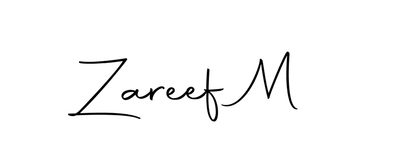 Make a beautiful signature design for name Zareef M. With this signature (Autography-DOLnW) style, you can create a handwritten signature for free. Zareef M signature style 10 images and pictures png