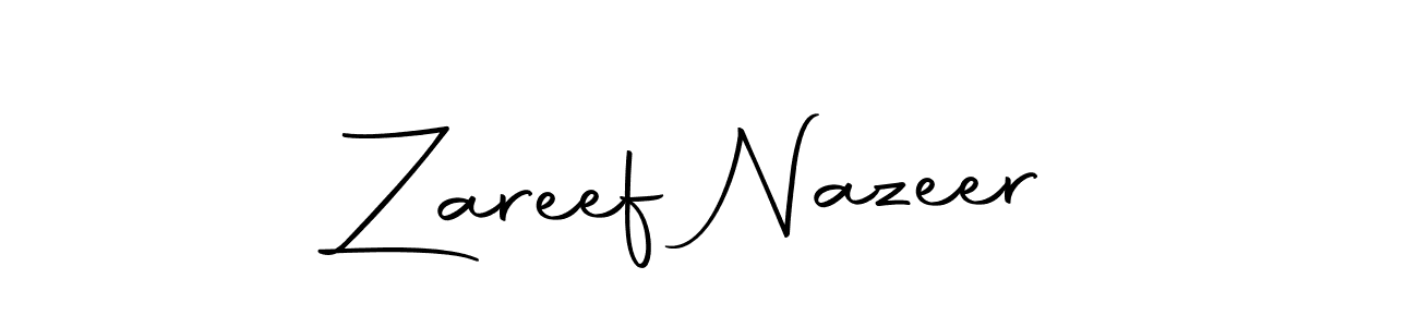 Create a beautiful signature design for name Zareef Nazeer. With this signature (Autography-DOLnW) fonts, you can make a handwritten signature for free. Zareef Nazeer signature style 10 images and pictures png