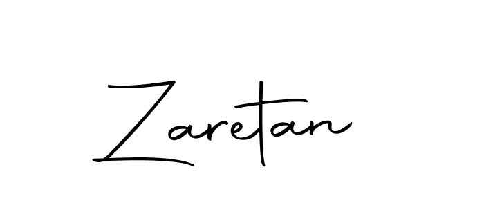 Use a signature maker to create a handwritten signature online. With this signature software, you can design (Autography-DOLnW) your own signature for name Zaretan. Zaretan signature style 10 images and pictures png