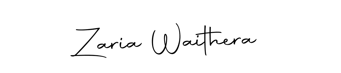 Similarly Autography-DOLnW is the best handwritten signature design. Signature creator online .You can use it as an online autograph creator for name Zaria Waithera. Zaria Waithera signature style 10 images and pictures png