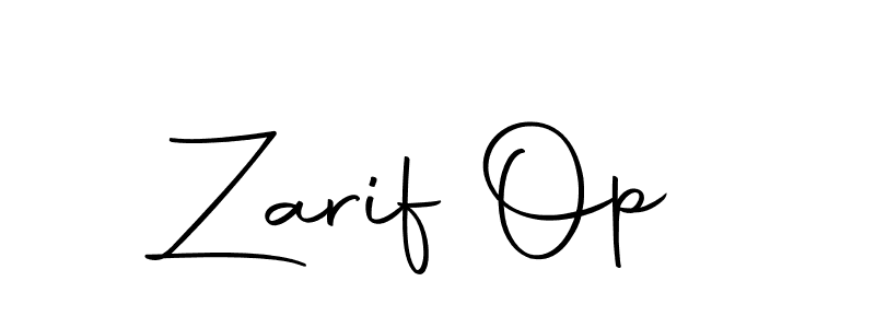 Also we have Zarif Op name is the best signature style. Create professional handwritten signature collection using Autography-DOLnW autograph style. Zarif Op signature style 10 images and pictures png