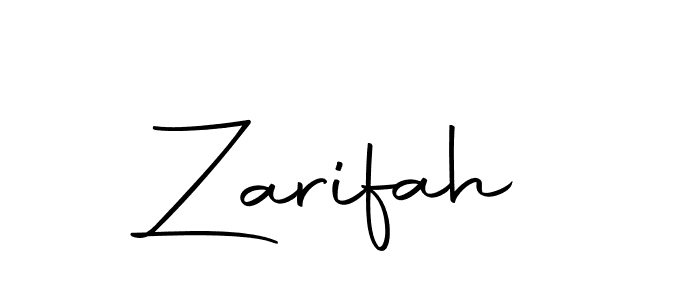 Make a beautiful signature design for name Zarifah. Use this online signature maker to create a handwritten signature for free. Zarifah signature style 10 images and pictures png