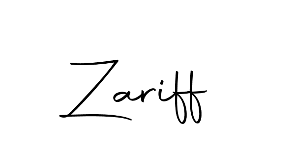 Make a beautiful signature design for name Zariff. With this signature (Autography-DOLnW) style, you can create a handwritten signature for free. Zariff signature style 10 images and pictures png