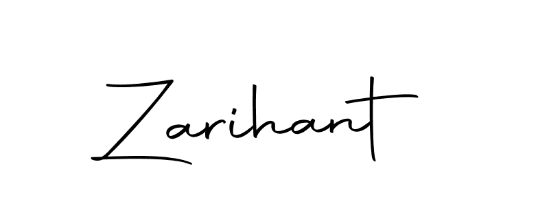 How to make Zarihant name signature. Use Autography-DOLnW style for creating short signs online. This is the latest handwritten sign. Zarihant signature style 10 images and pictures png