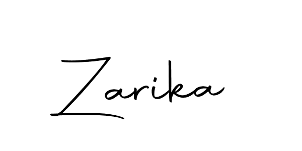 Use a signature maker to create a handwritten signature online. With this signature software, you can design (Autography-DOLnW) your own signature for name Zarika. Zarika signature style 10 images and pictures png