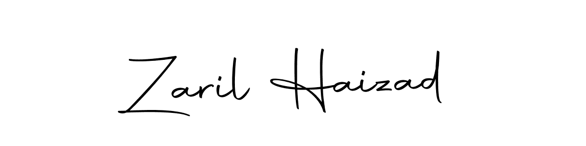 Create a beautiful signature design for name Zaril Haizad. With this signature (Autography-DOLnW) fonts, you can make a handwritten signature for free. Zaril Haizad signature style 10 images and pictures png