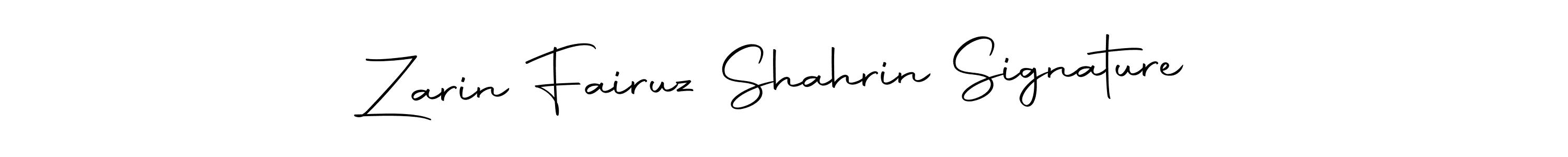 Also we have Zarin Fairuz Shahrin Signature name is the best signature style. Create professional handwritten signature collection using Autography-DOLnW autograph style. Zarin Fairuz Shahrin Signature signature style 10 images and pictures png