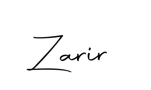 Create a beautiful signature design for name Zarir. With this signature (Autography-DOLnW) fonts, you can make a handwritten signature for free. Zarir signature style 10 images and pictures png