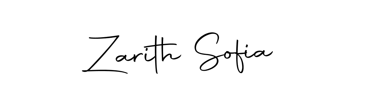 Make a beautiful signature design for name Zarith Sofia. Use this online signature maker to create a handwritten signature for free. Zarith Sofia signature style 10 images and pictures png