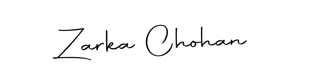 Design your own signature with our free online signature maker. With this signature software, you can create a handwritten (Autography-DOLnW) signature for name Zarka Chohan. Zarka Chohan signature style 10 images and pictures png