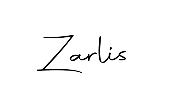 Design your own signature with our free online signature maker. With this signature software, you can create a handwritten (Autography-DOLnW) signature for name Zarlis. Zarlis signature style 10 images and pictures png