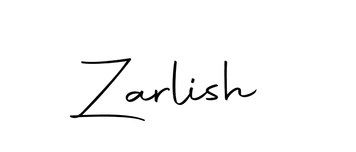 Zarlish stylish signature style. Best Handwritten Sign (Autography-DOLnW) for my name. Handwritten Signature Collection Ideas for my name Zarlish. Zarlish signature style 10 images and pictures png