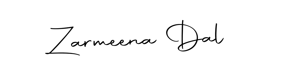 How to make Zarmeena Dal signature? Autography-DOLnW is a professional autograph style. Create handwritten signature for Zarmeena Dal name. Zarmeena Dal signature style 10 images and pictures png