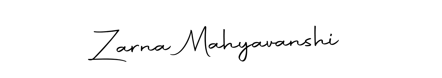 Also we have Zarna Mahyavanshi name is the best signature style. Create professional handwritten signature collection using Autography-DOLnW autograph style. Zarna Mahyavanshi signature style 10 images and pictures png