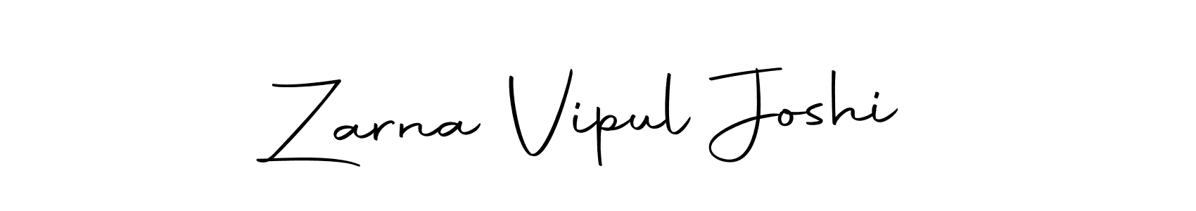 How to make Zarna Vipul Joshi signature? Autography-DOLnW is a professional autograph style. Create handwritten signature for Zarna Vipul Joshi name. Zarna Vipul Joshi signature style 10 images and pictures png
