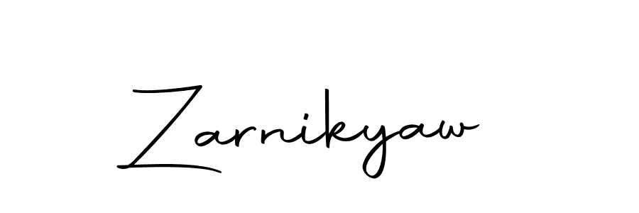 Make a beautiful signature design for name Zarnikyaw. With this signature (Autography-DOLnW) style, you can create a handwritten signature for free. Zarnikyaw signature style 10 images and pictures png