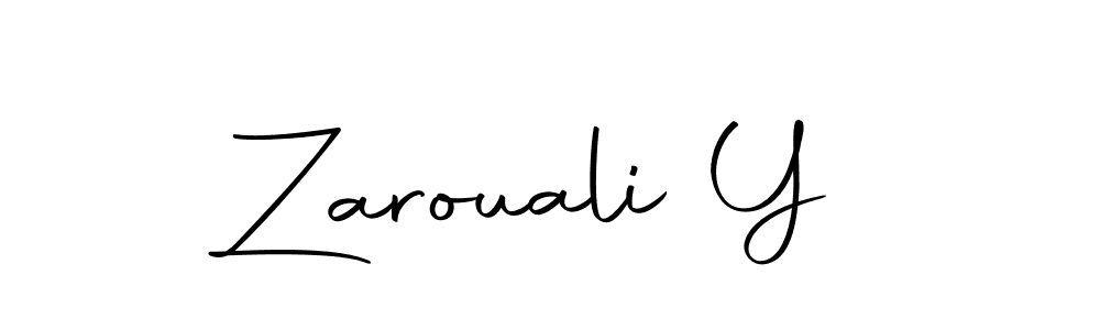 The best way (Autography-DOLnW) to make a short signature is to pick only two or three words in your name. The name Zarouali Y include a total of six letters. For converting this name. Zarouali Y signature style 10 images and pictures png