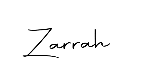Make a beautiful signature design for name Zarrah. With this signature (Autography-DOLnW) style, you can create a handwritten signature for free. Zarrah signature style 10 images and pictures png