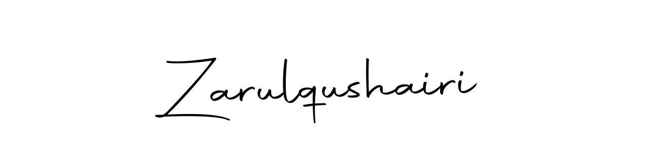 Design your own signature with our free online signature maker. With this signature software, you can create a handwritten (Autography-DOLnW) signature for name Zarulqushairi. Zarulqushairi signature style 10 images and pictures png