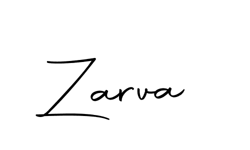 Design your own signature with our free online signature maker. With this signature software, you can create a handwritten (Autography-DOLnW) signature for name Zarva. Zarva signature style 10 images and pictures png