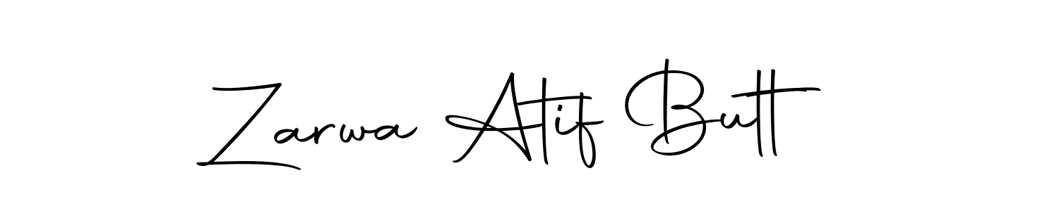 The best way (Autography-DOLnW) to make a short signature is to pick only two or three words in your name. The name Zarwa Atif Butt include a total of six letters. For converting this name. Zarwa Atif Butt signature style 10 images and pictures png