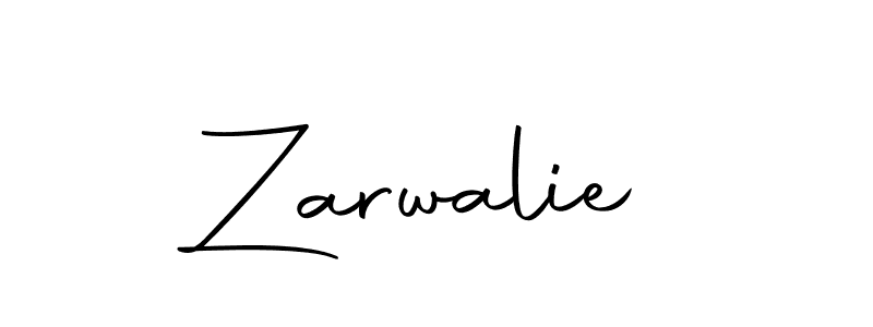 Here are the top 10 professional signature styles for the name Zarwalie. These are the best autograph styles you can use for your name. Zarwalie signature style 10 images and pictures png