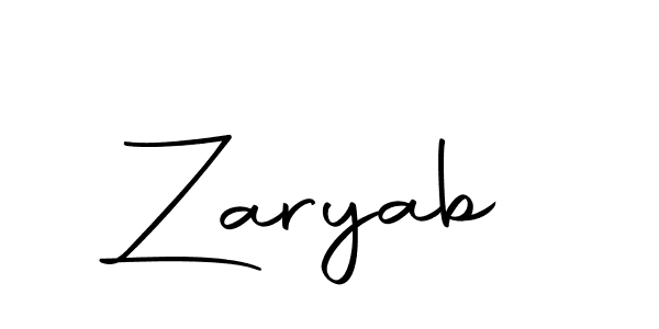 Zaryab stylish signature style. Best Handwritten Sign (Autography-DOLnW) for my name. Handwritten Signature Collection Ideas for my name Zaryab. Zaryab signature style 10 images and pictures png