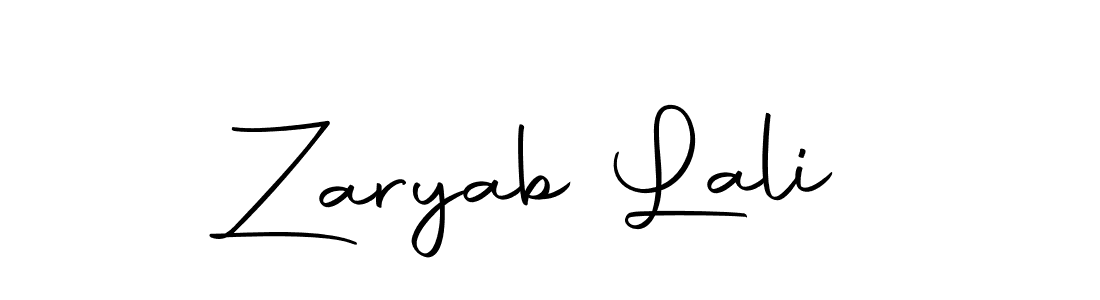 Design your own signature with our free online signature maker. With this signature software, you can create a handwritten (Autography-DOLnW) signature for name Zaryab Lali. Zaryab Lali signature style 10 images and pictures png