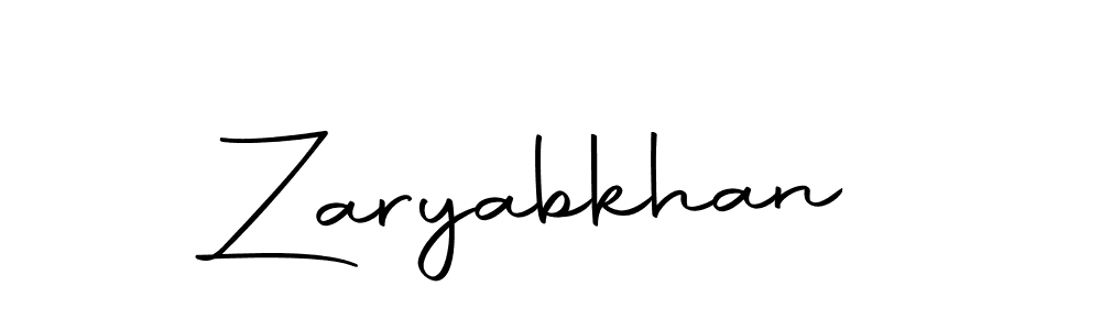 Make a beautiful signature design for name Zaryabkhan. Use this online signature maker to create a handwritten signature for free. Zaryabkhan signature style 10 images and pictures png