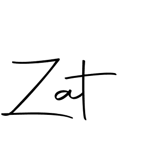 Design your own signature with our free online signature maker. With this signature software, you can create a handwritten (Autography-DOLnW) signature for name Zat. Zat signature style 10 images and pictures png