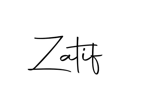 Zatif stylish signature style. Best Handwritten Sign (Autography-DOLnW) for my name. Handwritten Signature Collection Ideas for my name Zatif. Zatif signature style 10 images and pictures png