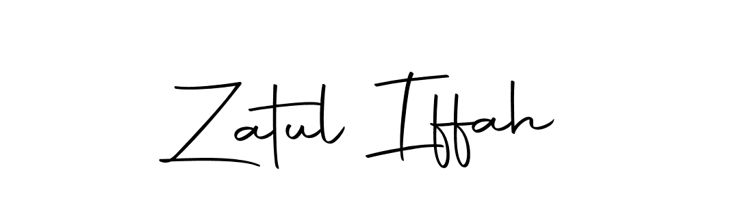 Use a signature maker to create a handwritten signature online. With this signature software, you can design (Autography-DOLnW) your own signature for name Zatul Iffah. Zatul Iffah signature style 10 images and pictures png