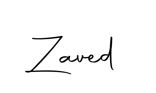 How to make Zaved name signature. Use Autography-DOLnW style for creating short signs online. This is the latest handwritten sign. Zaved signature style 10 images and pictures png