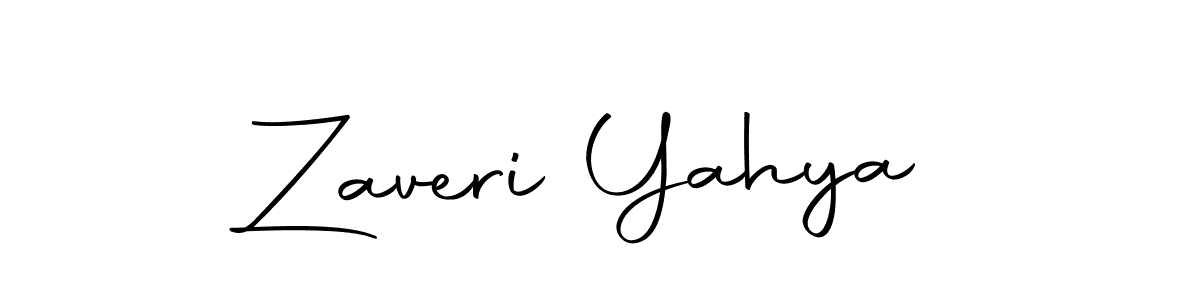 Use a signature maker to create a handwritten signature online. With this signature software, you can design (Autography-DOLnW) your own signature for name Zaveri Yahya. Zaveri Yahya signature style 10 images and pictures png