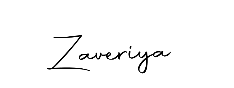 Use a signature maker to create a handwritten signature online. With this signature software, you can design (Autography-DOLnW) your own signature for name Zaveriya. Zaveriya signature style 10 images and pictures png