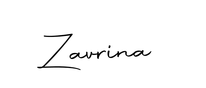 Design your own signature with our free online signature maker. With this signature software, you can create a handwritten (Autography-DOLnW) signature for name Zavrina. Zavrina signature style 10 images and pictures png
