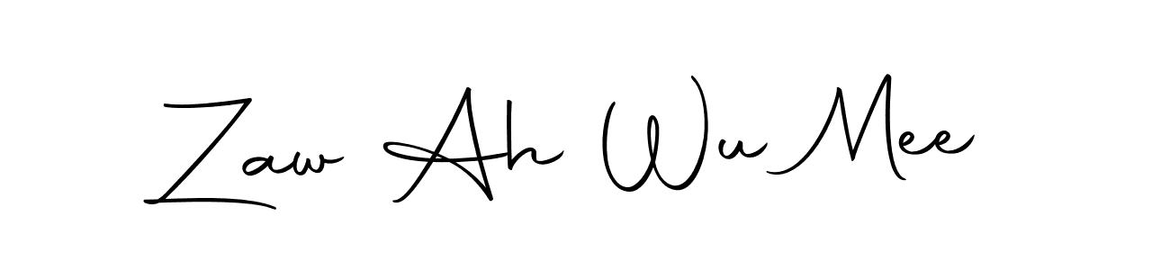 Design your own signature with our free online signature maker. With this signature software, you can create a handwritten (Autography-DOLnW) signature for name Zaw Ah Wu Mee. Zaw Ah Wu Mee signature style 10 images and pictures png
