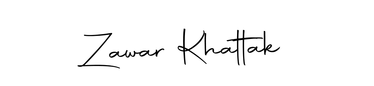 Zawar Khattak stylish signature style. Best Handwritten Sign (Autography-DOLnW) for my name. Handwritten Signature Collection Ideas for my name Zawar Khattak. Zawar Khattak signature style 10 images and pictures png