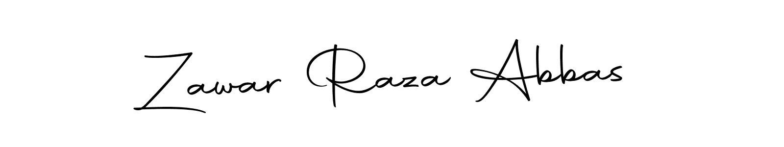 Make a beautiful signature design for name Zawar Raza Abbas. With this signature (Autography-DOLnW) style, you can create a handwritten signature for free. Zawar Raza Abbas signature style 10 images and pictures png