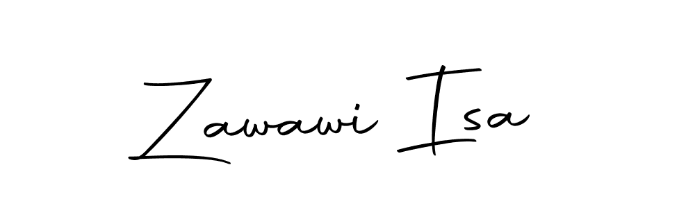Create a beautiful signature design for name Zawawi Isa. With this signature (Autography-DOLnW) fonts, you can make a handwritten signature for free. Zawawi Isa signature style 10 images and pictures png