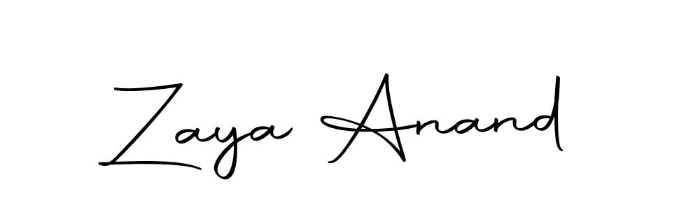 Make a beautiful signature design for name Zaya Anand. With this signature (Autography-DOLnW) style, you can create a handwritten signature for free. Zaya Anand signature style 10 images and pictures png