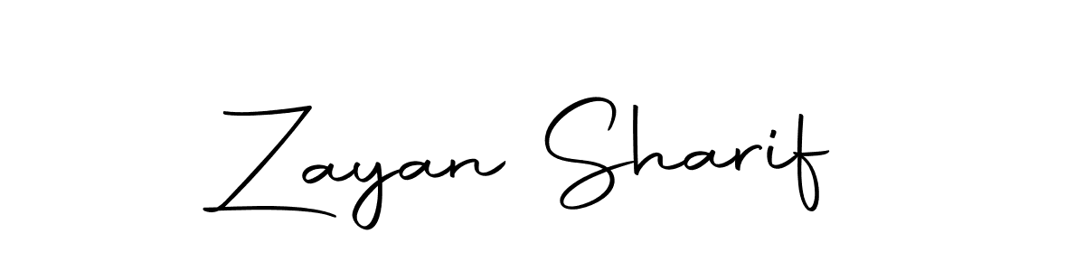 Use a signature maker to create a handwritten signature online. With this signature software, you can design (Autography-DOLnW) your own signature for name Zayan Sharif. Zayan Sharif signature style 10 images and pictures png