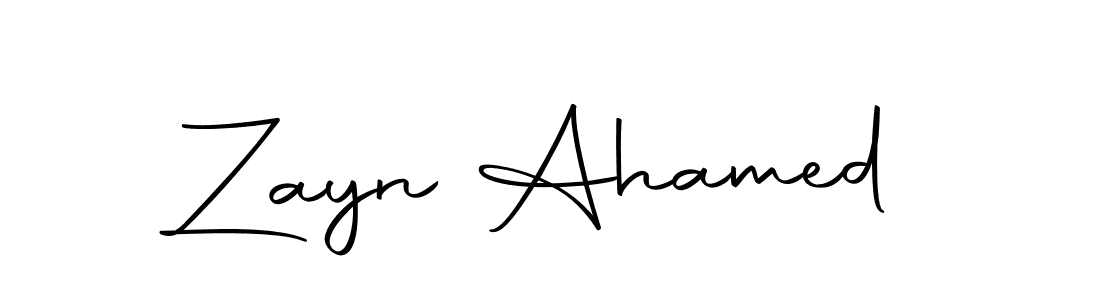Design your own signature with our free online signature maker. With this signature software, you can create a handwritten (Autography-DOLnW) signature for name Zayn Ahamed. Zayn Ahamed signature style 10 images and pictures png