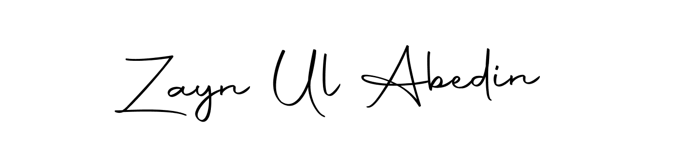 Zayn Ul Abedin stylish signature style. Best Handwritten Sign (Autography-DOLnW) for my name. Handwritten Signature Collection Ideas for my name Zayn Ul Abedin. Zayn Ul Abedin signature style 10 images and pictures png