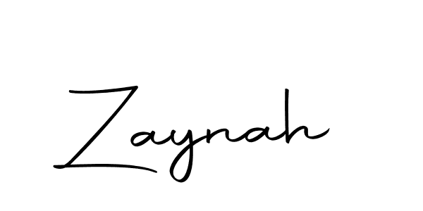 Create a beautiful signature design for name Zaynah. With this signature (Autography-DOLnW) fonts, you can make a handwritten signature for free. Zaynah signature style 10 images and pictures png